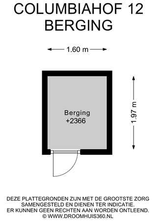 Floorplan - Columbiahof 12, 1431 PA Aalsmeer